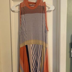 Multiple colored striped dress